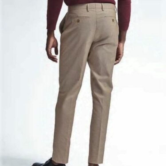 Banana Republic Standard Houndstooth Pants size 33/30 Khaki - Picture 2 of 3